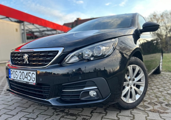 Peugeot 308 cena 56500 przebieg: 47000, rok produkcji 2019 z Śmigiel małe 154